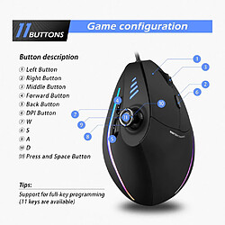 Acheter Universal Souris gaming câblée ergonomique 10000 DPI Ordinateur Souris câblée Jouets gaming Couleur Rétroéclairage Lampe RGB pour PC Portable | Mouse