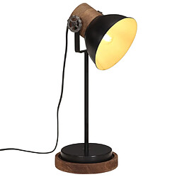 vidaXL Lampe de bureau 25 W noir 17x17x50 cm E27