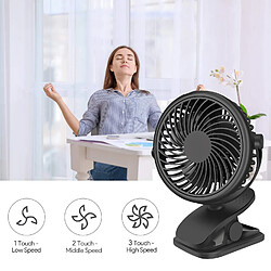 Acheter Mini Ventilateur de Bureau Portable, Ventilateur de Refroidissement personnel USB à 3 Vitesses, Rotation à 360 degrés, Câble USB et Batterie pour la Maison, le Bureau, la Salle de sport, la Pêche, le Camping