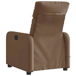 Acheter Maison Chic Fauteuil Relax pour salon, Fauteuil inclinable de massage électrique marron tissu -GKD35239