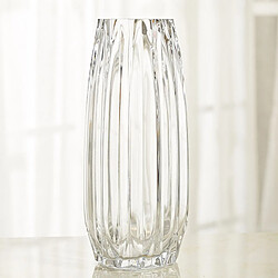 Acheter Vase En Verre Clair Grand Vase à Fleur Hydroponique De Table D'affichage De Fleur 31cm Clair