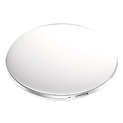 Miroir de maquillage à loupe portable avec miroir de voyage recto-verso blanc