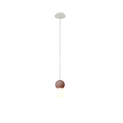 Luminaire Center Suspension Galaxia Ciment blanc et rouge