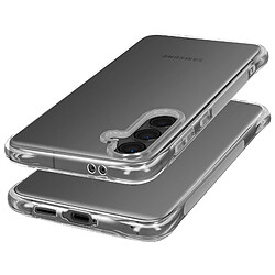 Avizar Coque pour Samsung Galaxy S24 FE Antichoc Flexible Coins renforcés Transparent