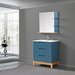 Avis Wilsa Ensemble de salle de bain bleu 80 cm