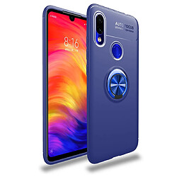 Wewoo Coque Souple Titulaire d'anneau en métal 360 degrés rotation cas TPU pour Xiaomi Redmi 7 bleu