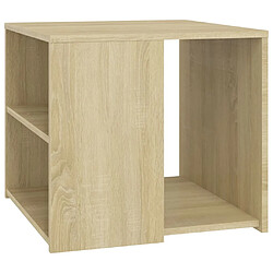 vidaXL Table d'appoint chêne sonoma 50x50x45 cm bois d'ingénierie