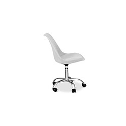 Avis ICONIK INTERIOR Chaise de bureau rembourrée - avec roulettes - Tulip Gris foncé