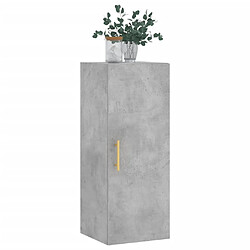 Acheter Maison Chic Armoire murale,Meuble de Rangement pour salon,cuisine gris béton 34,5x34x90 cm -MN16744