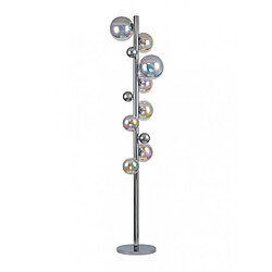 Acheter Luminaire Center Lampadaire Chrome poli,irisé 8 ampoules 170cm