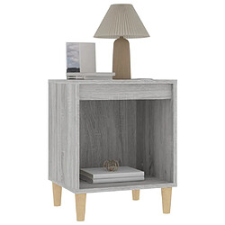 Acheter Maison Chic Table de chevet, Table de Nuit pour chambre salon Sonoma gris 40x35x50 cm