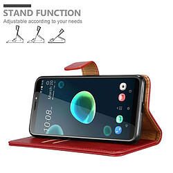 Avis Cadorabo Coque HTC Desire 12 PLUS Etui en Rouge