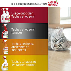 NATURE'S MIRACLE Urine Remover Cat - Spray pour nettoyer et enlever la saleté - 946 ml pas cher