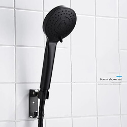 Avis iDeko® Robinet de douche salle de bain mural avec pommeau de douche 3 modèle de pluie en laiton céramique Noir