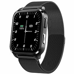 E90 Montre Intelligente Pression Artérielle Oxygène Sanguin Surveillance Du Sommeil Sport Étanche Smartwatch Acier Noir