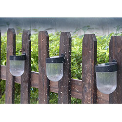 Clôture de chemin de jardin de mur de lumière de mur puissant solaire extérieur cour noire pas cher