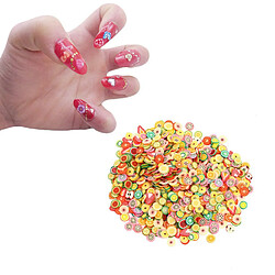 Acheter 1000pcs Fruits Assortis Nail Art 3D Décorations en Pâte Polymère