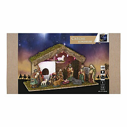 Feeric Christmas Crèche lumineuse LED + 11 santons