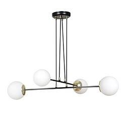 EPIKASA Suspension Ognis, Noir, Acier, 75x100x75 cm