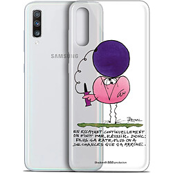 Caseink Coque Pour Samsung Galaxy A70 (6.7 ) [Gel HD Collection Les Shadoks ? Design En Essayant - Souple - Ultra Fin - Imprimé en France]