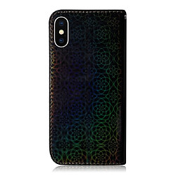 Avis Wewoo Housse Coque Pour iPhone X / XS couleur unie boucle magnétique coloré horizontale étui en cuir PU avec titulaire et fentes cartes et portefeuille et lanière noir