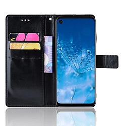 Wewoo Housse Coque Etui à rabat horizontal en cuir texturé rétro pour Crazy Horse Motorola One Actionavec support et logements cartes et cadre photo Noir pas cher