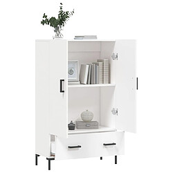 Avis vidaXL Buffet haut blanc 69,5x31x115 cm bois d'ingénierie