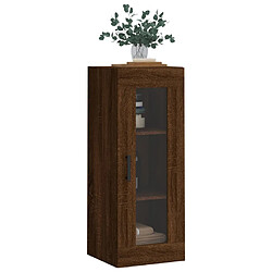 Acheter Maison Chic Armoire murale,Meuble de Rangement,Armoire Suspendue chêne marron 34,5x34x90 cm -MN80025