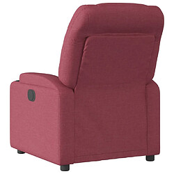 Maison Chic Fauteuil inclinable,Fauteuil luxe de relaxation Rouge bordeaux Tissu -MN89206 pas cher