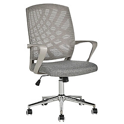 Beliani Chaise de bureau Gris BONNY