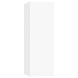 vidaXL Meuble TV Blanc 30,5x30x90 cm Bois d’ingénierie