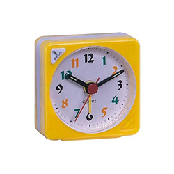 mini voyage horloge dégradé son bureau réveil snooze veilleuse jaune