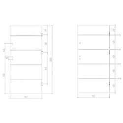 Acheter Vente-Unique Porte d'entrée en acier pleine et inox H207 x L100 cm effet chêne - poussant droit - NAXARA