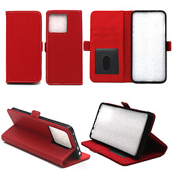 Xeptio Housse rouge pour Xiaomi Redmi Note 13 Pro Plus 5G / Redmi Note 13 Pro+ 5G Etui de Protection Portefeuille à Rabat avec Porte Cartes