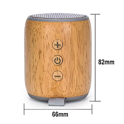 Avis Yonis Enceinte Bluetooth Mini Bois Puissante 3W AUX TF