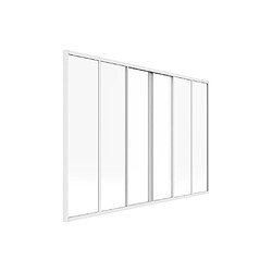 Vente-Unique Verrière coulissante en aluminium thermolaqué blanc 180x130 cm - RAVENA pas cher