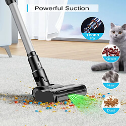 None Aspirateur sans fil MOOSOO YC1,12000Pa, jusqu'à 40 minutes d'autonomie, écran LED