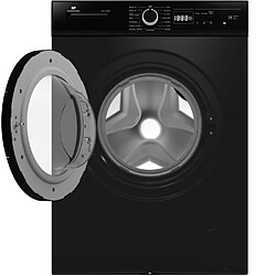 Lave-linge hublot CONTINENTAL EDISON CELL7140IB - 7kg - Largeur 59,6 cm - Classe A - 1400 trs/min - moteur induction - noir mat