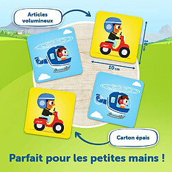 Avis Trefl - Mémos Maxi Véhicules - Jeu de Mémoire Educatif pour Les Plus Jeunes, Trouver des Paires d'Images, de Gros Eléments et de Carton Epais, Jeu pour Les Enfants à partir de 2 Ans