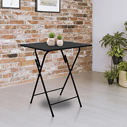 The Home Deco Factory Table pliable en métal 60 cm.