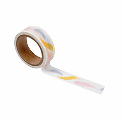 Paris Prix Ruban Masking Tape - Plumes - Blanc