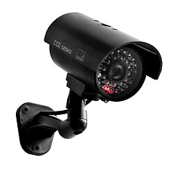 Wewoo Caméra factice CCTV étanche avec clignotant LED pour une recherche réaliste d'alarme de sécurité Argent