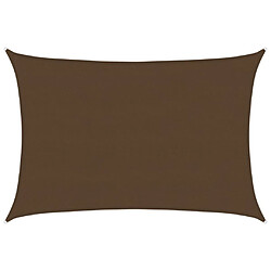 vidaXL Voile d'ombrage 160 g/m² Marron 5x6 m PEHD