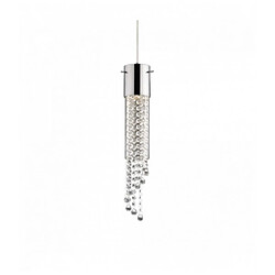 Ideal Lux Suspension Chromée en cristal GOCCE 1 ampoule