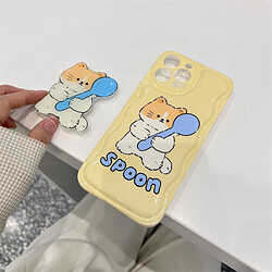 GUPBOO Étui pour iPhone11 Support de chat de style coréen étui de téléphone portable mignon en silicone