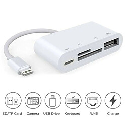 Universal Portable 4 en 1 à TF Lecteur de carte de caméra SD USB OTG Adaptateur pour/iPad