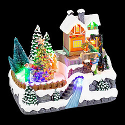 BigBuy Christmas Décorations de Noël Multicouleur Polyrésine Noël 20,5 x 15 x 16,3 cm