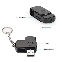 Avis Totalcadeau Clé USB Caméra espion HD 960P fonction détection de mouvement