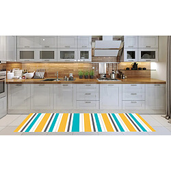 Alter Tapis de cuisine, 100% Made in Italy, Tapis antitache avec impression numérique, Tapis antidérapant et lavable, Modèle Ebiere, 240x52 cm