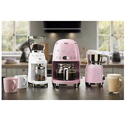 Cafetière filtre programmable 10 tasses 1050w rose - DCF02PKEU - SMEG pas cher